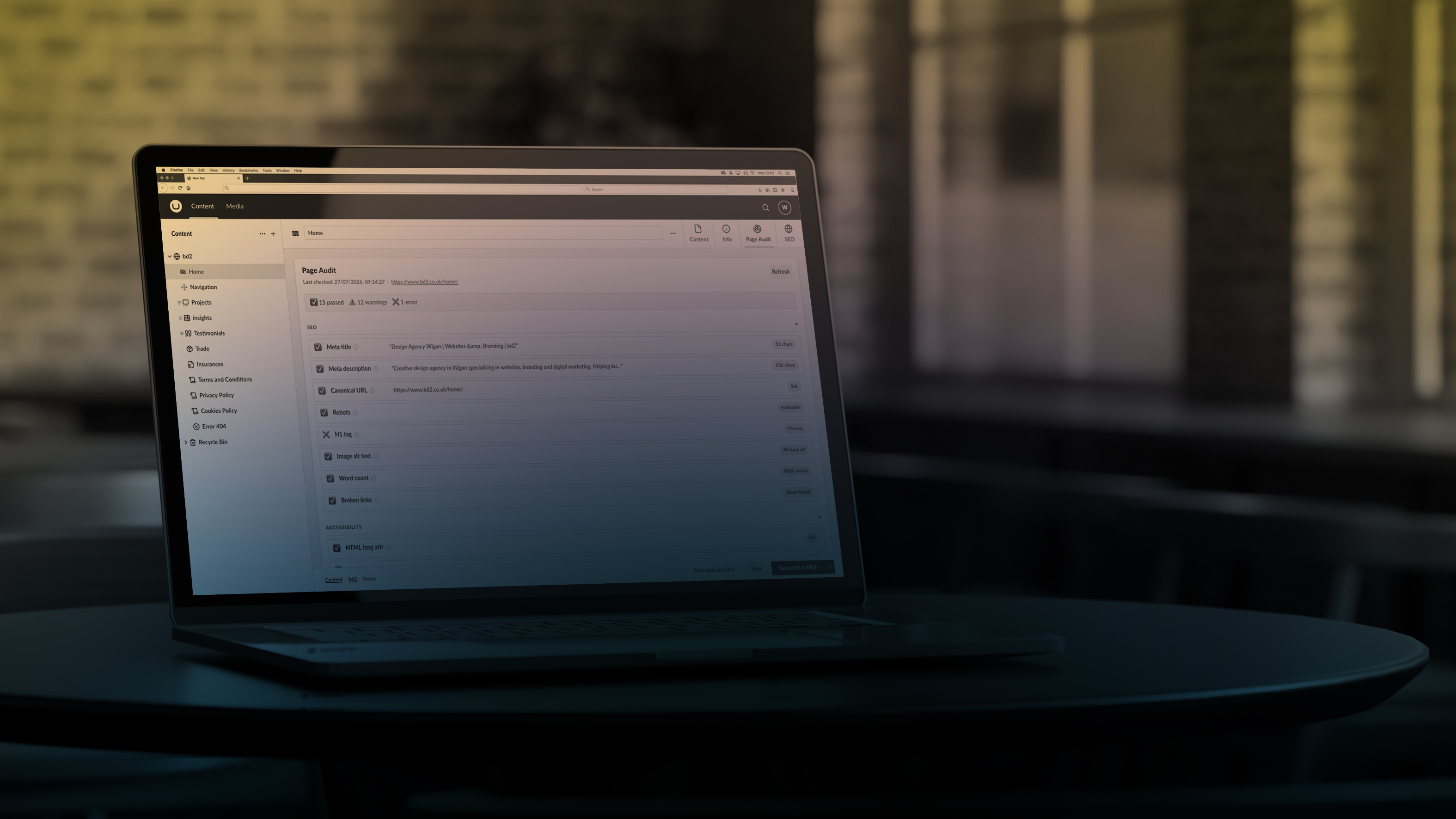 bd2 launches its SEO audit tool plugin for Umbraco V17